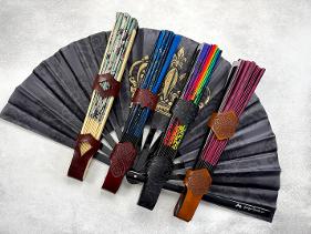 Clack Fan and Leather Holsters